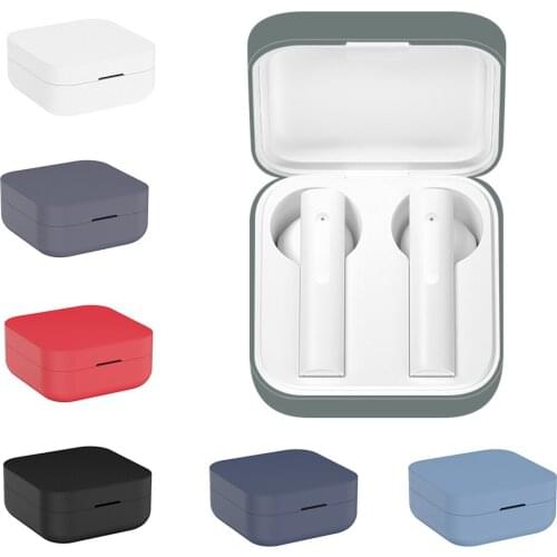 Silicone Shockproof Earphone Case For Xiaomi Mi Air2 SE Wireless Bluetooth Protective Cover Shell Pouch Headset Accessories