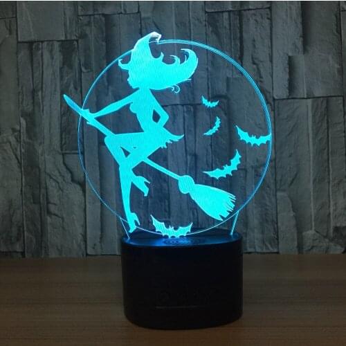 Childrens gift creation 3D Animation peripheral characters LED USB atmosphere gift gift stereo vision lamp acrylic touch A21