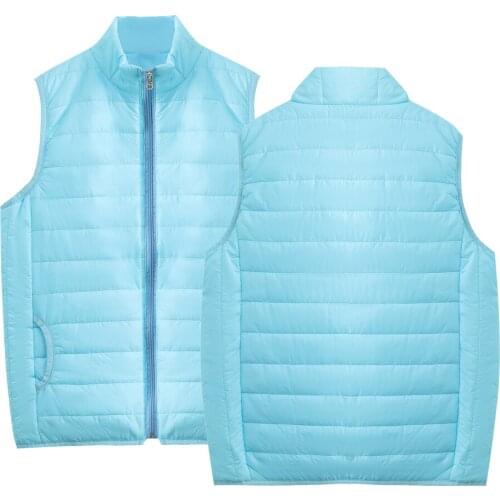 Ultralight White Duck Down Vest Slim Vest Windproof Warm Waistcoat down jacket women/men soild Sleeveless down coat winter