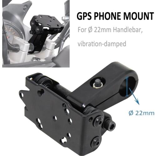 Universal Motorcycle Phone Mount Holder Mobile Phone GPS Navigaton Bracket USB Wireless Charging Stand For Ø 22mm Handlebar