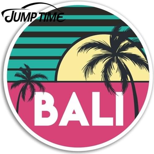 Jump Time for Bali Vinyl Stickers Indonesia Travel Sticker Laptop Luggage Auto Bumper Motor Decal Waterproof Car Accessories