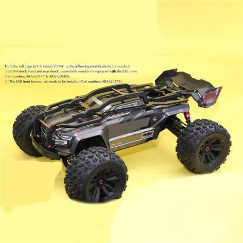 Protective Nylon Shell Based Roll Cage for 1/8 ARRMA KRATON EXB RC Car Monster Truck Accessories