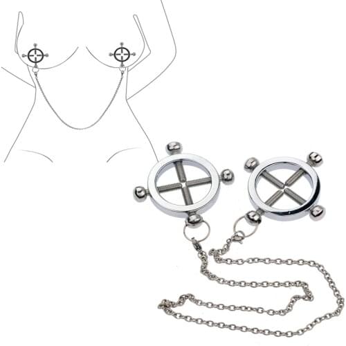 BDSM Nipple Clamps Chain Breast Clamp Sex Shop Sex Toys For Couples Adult Games 18+ Nipple Toys Slave Restraint Party Cosplay