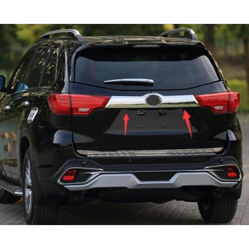 2015-2018 for Toyota highlander trunk tail door decoration tail box rear logo decoration