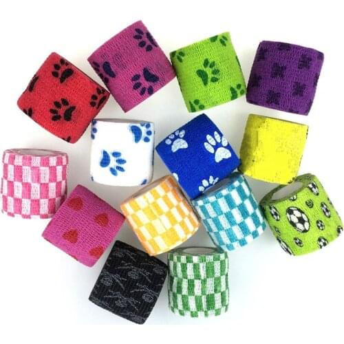 5CM*450CM Self Adhesive Elastic Bandage Non-woven Fabric Tape Fitness Gear Knee Elbow Support Injury Pad