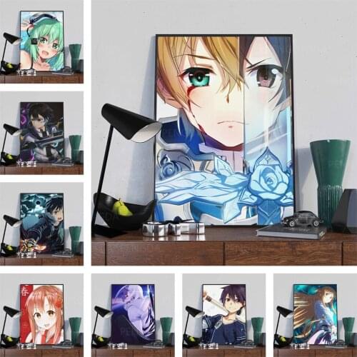 5D DIY Diamond Wall Japanese Painting Sticker Pictures Full Round Drill Animation Cross Stitch Beadwork Embroidery Home Decor