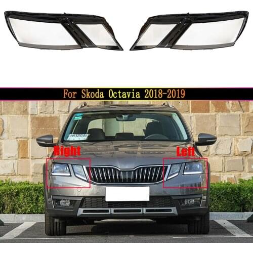 Car Headlight Lens For Skoda Octavia 2018 2019 Car Headlamp Lens Auto Shell Cover
