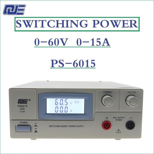 QJE PS6015 switch adjustable constant current power supply 0-60V 0-15A 220V high precision adjustable power supply