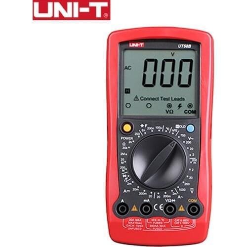 UNI-T UT58C Digital Multimeter Data Hold Manual Range AC DC Voltmeter Ammeter Ohmmeter Capacitance Frequency Temperature Tester