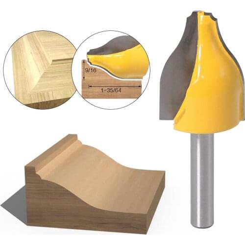 1PC 8mm Shank Panel Raiser Router Bit - Vertical - Ogee Bead - cutter woodworking bits wood milling cutter