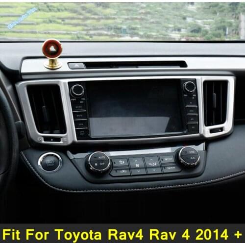 Lapetus Instrument Central Control Decoration Frame Cover Trim ABS Fit For Toyota Rav4 Rav 4 2014 - 2018 Interior Accessories