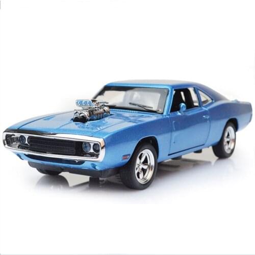 17CM Scale 1:32 Metal Alloy Classic Car Model Diecast Vehicles Toys For Collection Model Charger 1970 Pull Back Cars Gift