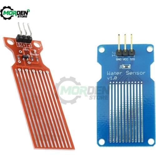 5Pcs DC 3V-5V 20mA Rain Water Level Sensor Module Board Detection Liquid Surface Depth Height Water Sensor For Arduino