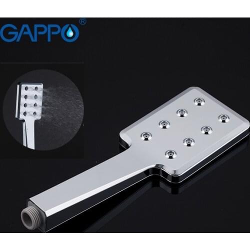 GAPPO New bathroom rainfall shower head ABS water saving hand shower chrome nozzle shower High Pressure Boost alcachofa duchaG38