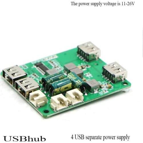 New Usb Hub Ros Accessories A2 Radar Power Supply Usb Splitter Expansion Dock Four Separate Power Supply