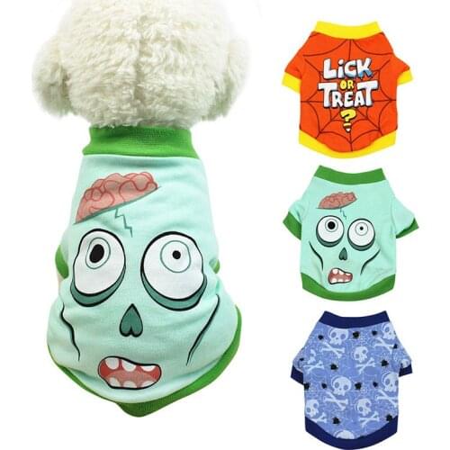 Pet Clothes For Small Dogs Summer Clothes Puppy Clothing Shirt Winter Warm Vest Printed Pet Puppy Vest T-shirt Dog Products