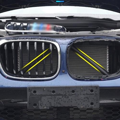 For BMW G01 G02 X3 X4 28i 30i Racing Grill Front Grille Trim Bars Protection Styling Exterior Parts Car Decorations Stickers