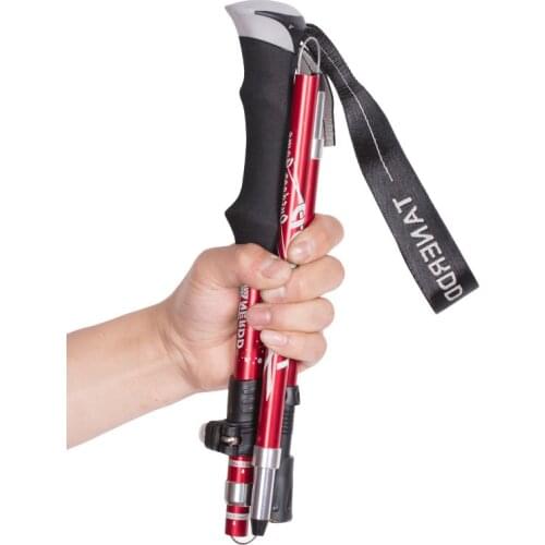 Ultra-light Adjustable Trekking Poles Folding Hiking Stick Collapsible Hiking Poles Walking Poles Nordic Elderly Walking Stick