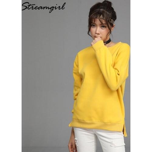 Female Sweatshirt Women Cotton 2021 Autumn Winter Coat Loose Korean Long Sleeve Top Blue Sweatshirts For Women Pulovers Autumn