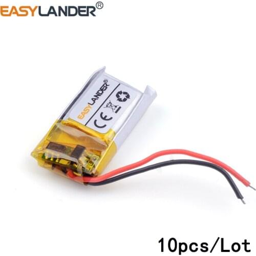 10pcs /Lot 3.7v lithium Li ion polymer rechargeable battery 381120 50mAh for bluetooth MP3,MP4 lithium battery