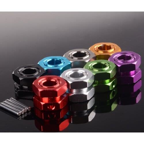 80122 RC Car 17mm 1/8 Wheel Hex Mount Nuts Axle Pin 81011 81212 81213 4pcs