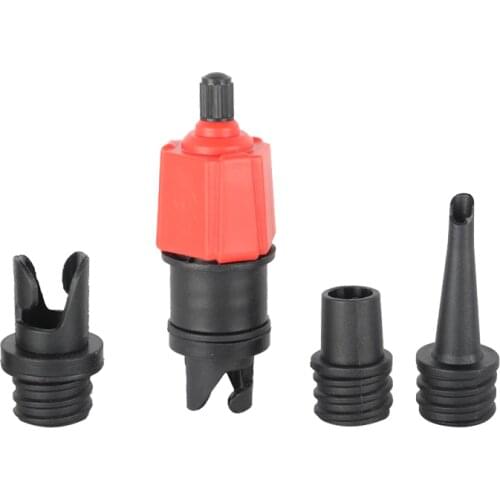 4 in 1 air valve adaptor compressor car tyre inflation pump nozzle inflate vavel of air bed boat kayak sup board stand up paddle