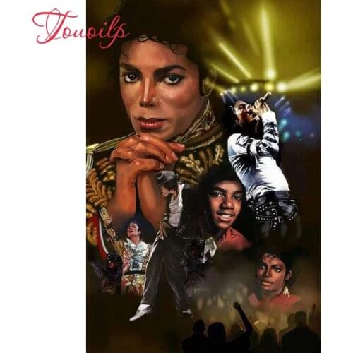 Touoilp 5D diy diamond embroidery square&round diamond sets decorative diy Movie 5d diamond painting Michael Jackson mountain