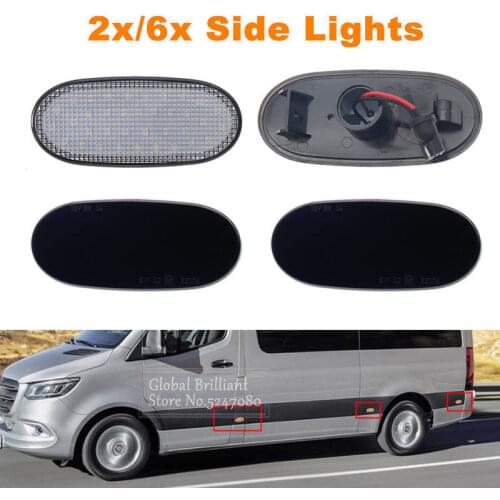 36LED Side Marker Lights Side Repeater Lamp Turn Signal Light Panel Lamp 12V For Volkswagen Crafter 2006 For Benz Sprinter W906
