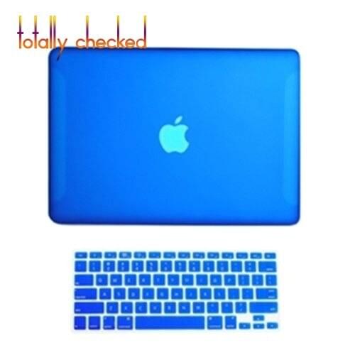 2in1 for Macbook Laptop Bag Sleeve Free Keyboard Cover for Mac Book White 13" A1342 MC516 MC20 Rubberized Matte Hard Cover case