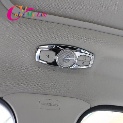 Color My Life Car Styling Reading Lights Light Protection Cover Reading Lamps Trim Sticker for Ford C-Max Cmax 2011-2014