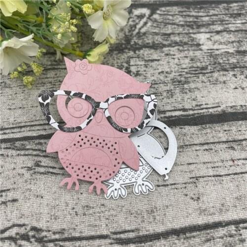 Cute animal glasses Frame Craft Metal Cutting Dies For DIY Scrapbooking Album Embossing Paper Cards Decorative Crafts
