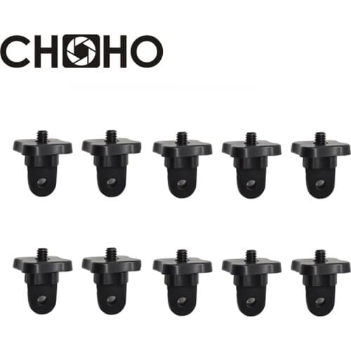 Mini Tripod Screw Mount Adapter With 1/4" Screw 10pcs For GoPro Hero 9 8 7 6 5 Xiaomi YI 4K SJCAM SJ5000 SJ4000 Accessories