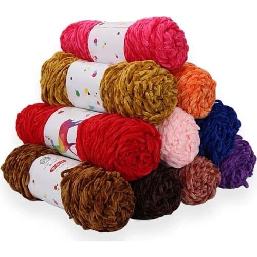 DIY Soft Thick Yarn For Knitting Bag Cushion Carpet Handbag 6-8mm Crochet Woven Striped Cloth t-shirt Fancy Yarn 100g 45meters