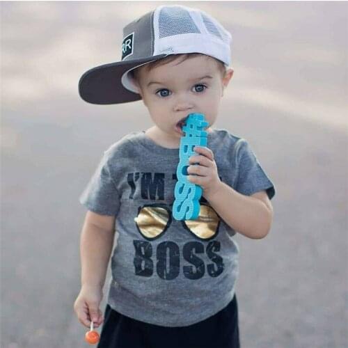 2020 New Style 1pcs Baby Boys T-Shirts Tops Sets Sportwear Outfits Kids Blouse Summer Clothes
