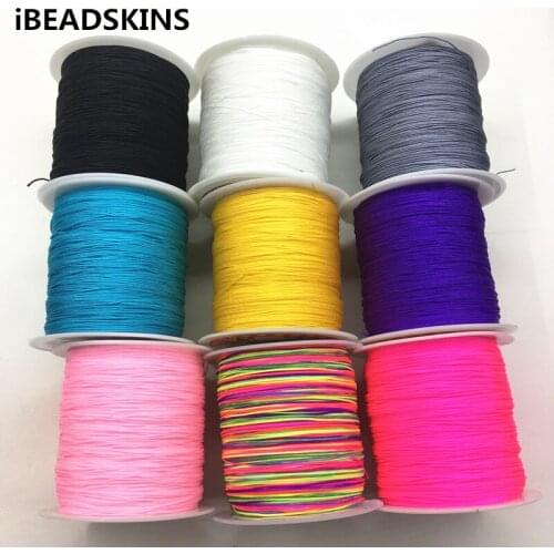 New arrival! 3Rolls 0.5mm x160meters long/Roll String Nylon Jewelry Ropes Chinese Knot Line Beading Wire for Jewelery Finding
