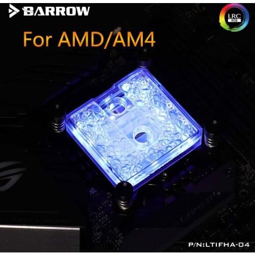 Barrow PC water cooling Radiator cpu cooler processor Water Block for AMD/AM4 copper micro waterway heatsink LTIFHA-04