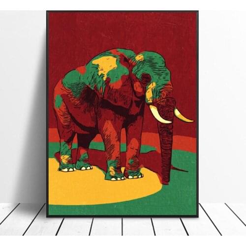 Elephant Art Canvas Poster Home Decoration Painting No Frame