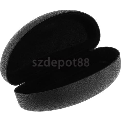 Durable Metal Women Men Sunglasses Eyeglasses Hard Case Reading Eye Glasses Protector Storage Box Black