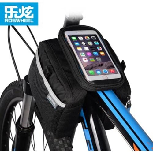 ROSWHEEL bicycle bag front frame top tube bag Outdoor Sports waterproof Bags Rack Bicycle Accessories
