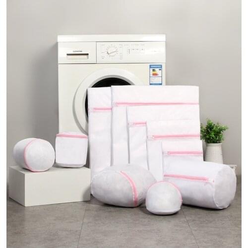 Mesh Laundry Bag Polyester Home Organizer Coarse Net Laundry Basket Laundry Bags for Washing Machines Mesh Bra Washing Bag