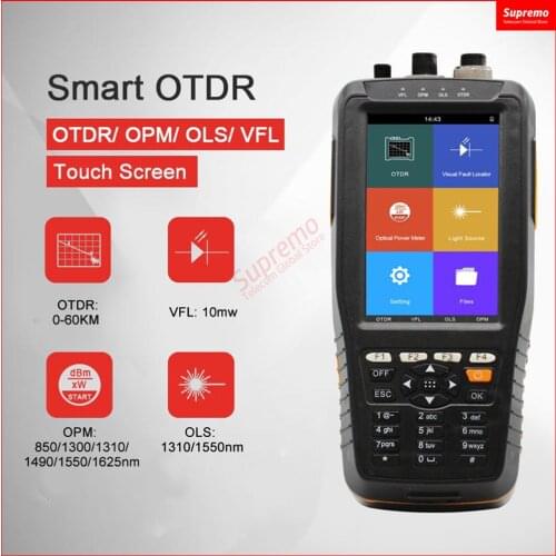 OTDR TM290 Smart OTDR 1310 1550nm with VFL/OPM/OLS Touch Screen OTDR Optical Time Domain Reflectometer