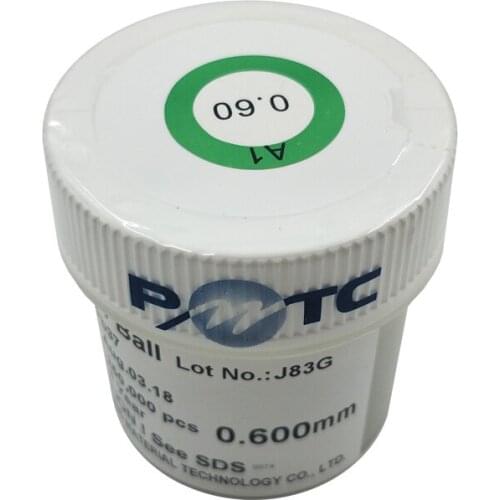 0.6mm Leaded Small Tin Ball Transmit Electrical Signals Super Small Tin Ball Electronic Parts For BGA Rework Reballing Station