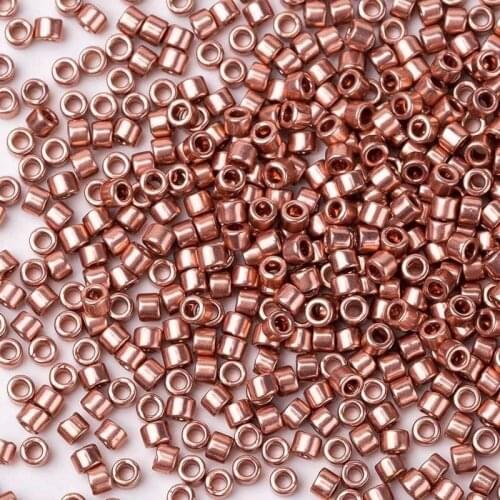 Taidian Copper Lined Crystal Miyuki Delica Beads For Needle Work 5grams/lot 1.6x1.3mm DB37