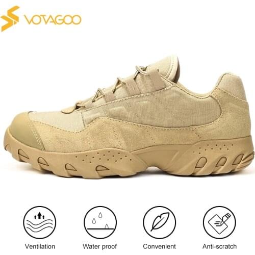 Tactical Combat Boots 1000D Cordura Nylon Waterproof Anti-Slip Split-grain Leather Military Shoes For Hunting Trekking Sneakers