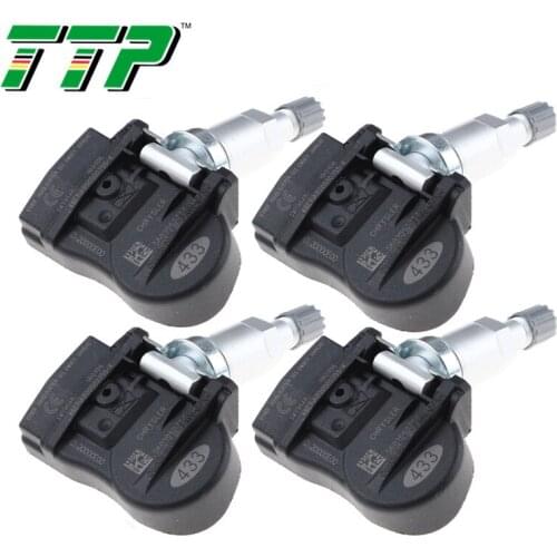 TTP 4PCS 68001698AB TPMS Car Tire Pressure Sensor Monitoring Valve System For 2008-2010 CHRYSLER TOWN COUNTRY 56029527AA 433Mhz