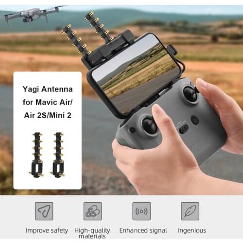 1 Pair Yagi Antenna Amplifier Signal Booster for DJI Mavic 2/Mini/Air 1/Spark/FIMI X8 SE2020/FIMI X8 Mini Remote Controller