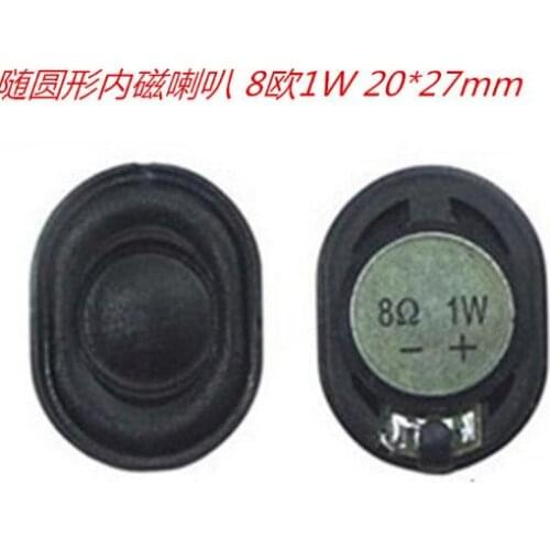 10pcs/lot 2027 elliptical inner magnetic speaker 8 ohm 1W 20*27mm for GPS navigator horn runway horn