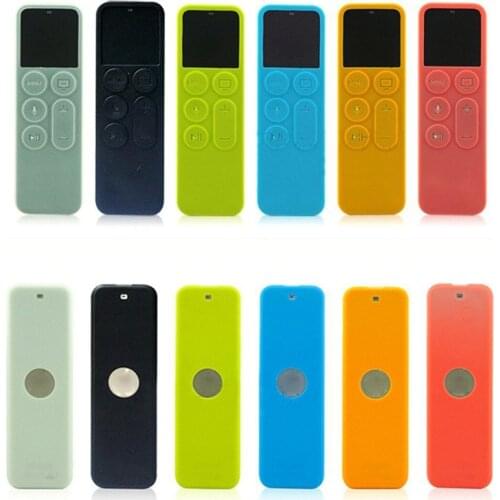 Protective Case Cover Apple TV Silicone Dustproof Cover for Apple TV 4 Remote Control Home Storage Remote