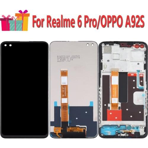 Original Display Replace For Realme 6 Pro RMX2061 RMX2063 LCD Touch Digitizer Screen Assembly For OPPO A92S PDKM00