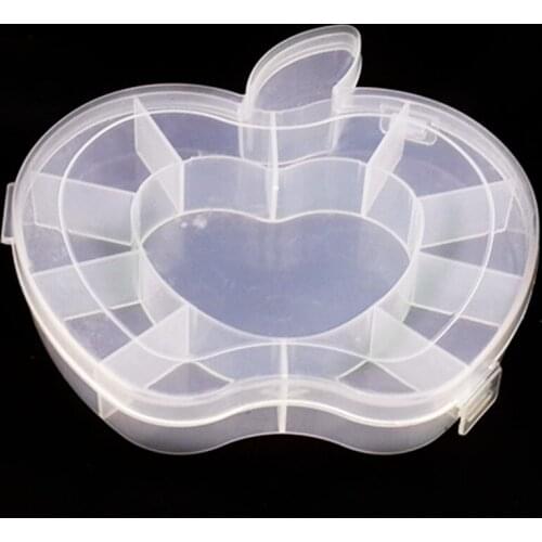 1PC Transparent Plastic Jewelry Ring Earrings Box Case 10 Compartment Storage Box Portable Organizer Storage Box EJF 0678